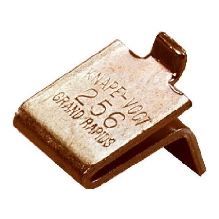 Knape & Vogt 12PKBRS Shelf Supp Clip 256P BR